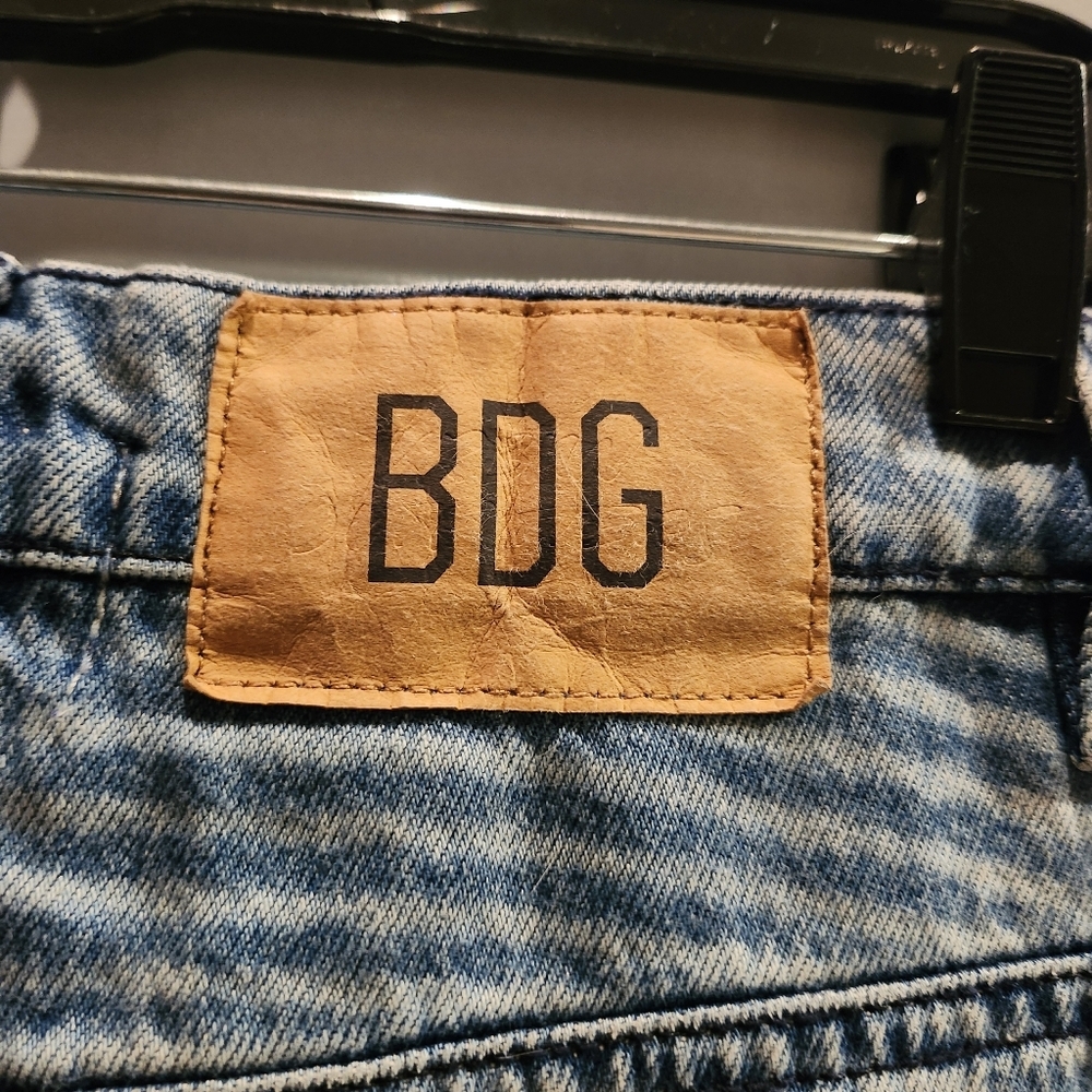 Urban Outfitters BDG RIH Extreme Baggy Pyschodelic Blue Striped Jeans Size 25 - Picture 7 of 13